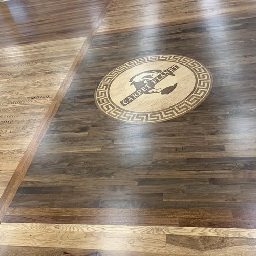 Custom flooring inlays in Colorado Springs, CO from Carpet Planet